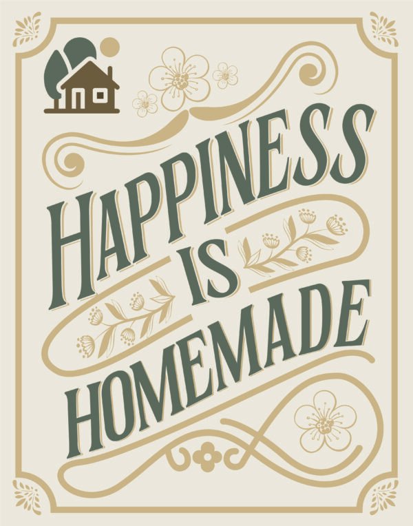 Happiness is Homemade – Wall Art