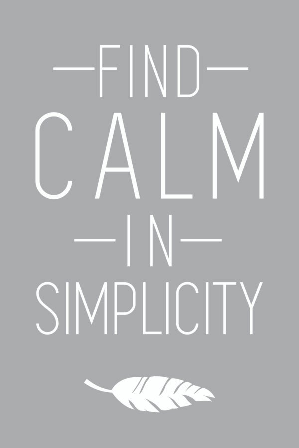 Find Calm in Simplicity – Wall Art