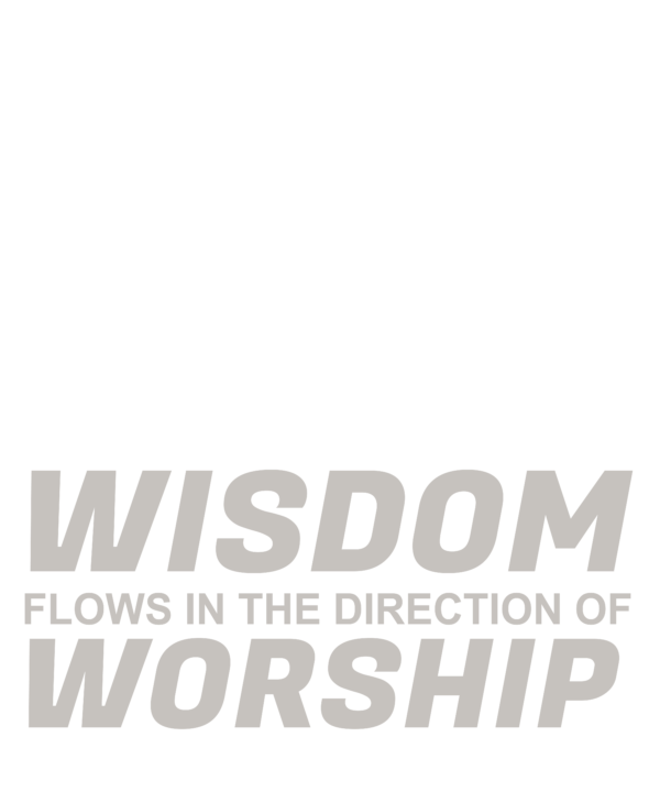 Wisdom Flows in the Direction of Worship T-shirt - Image 2